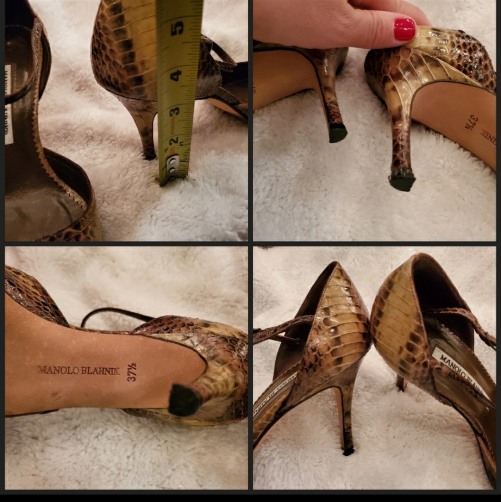 š«Manolo Blahnik Phython Heels - Picture 3 of 5